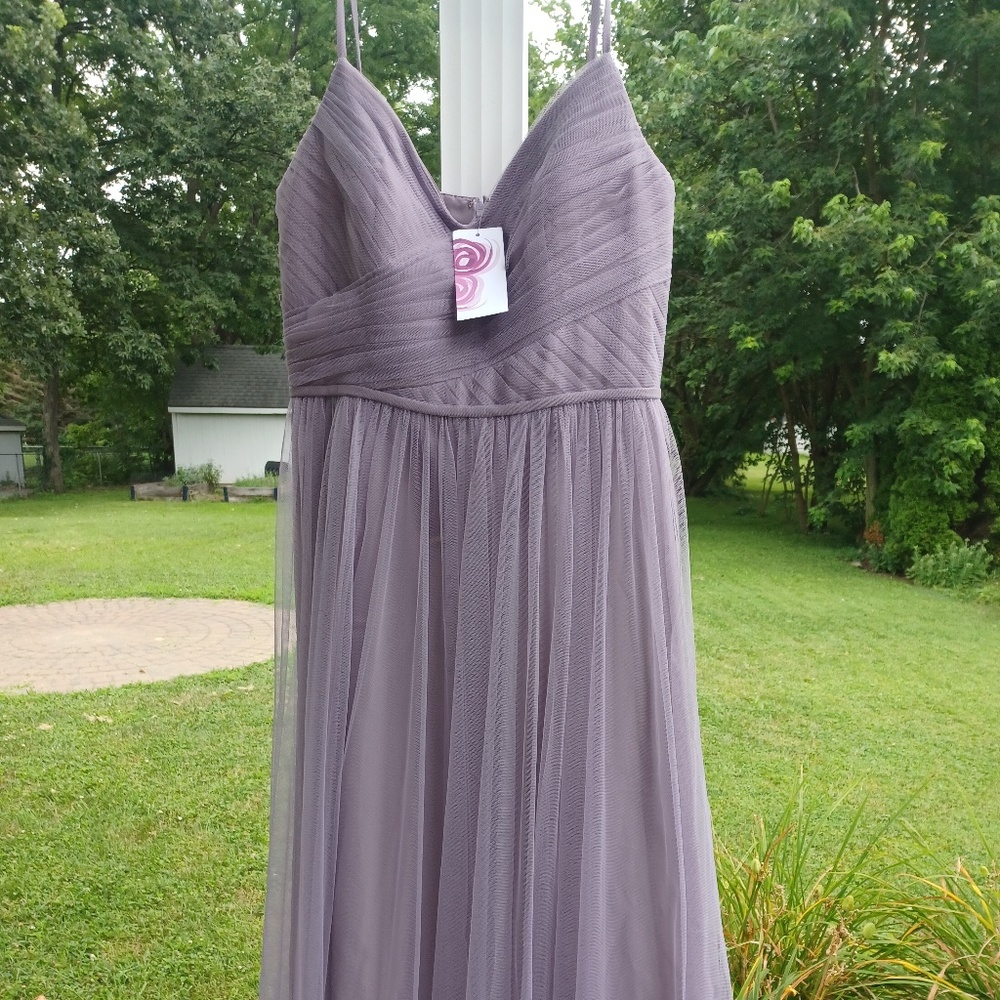 Formal Dress Wtoo Collection- Mauve Heather Color Size 10